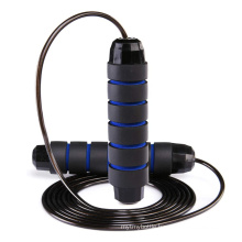 Home Fitness Ball Bearing Adjustable Cable Jumping Ropes, Aerobic Workout Weighted Skipping Jump Rope.